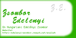 zsombor edelenyi business card
